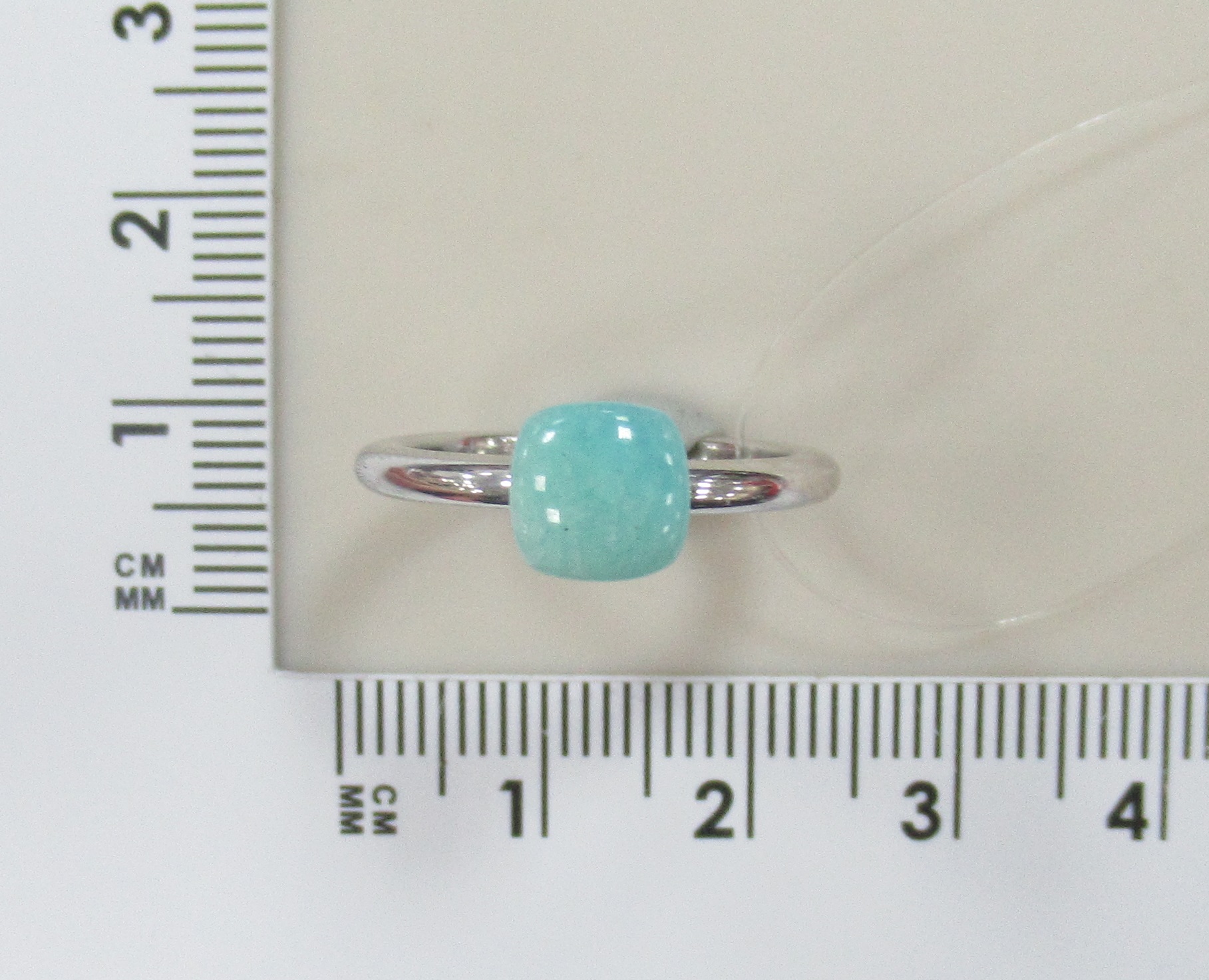 Серебряное кольцо с амазонитом